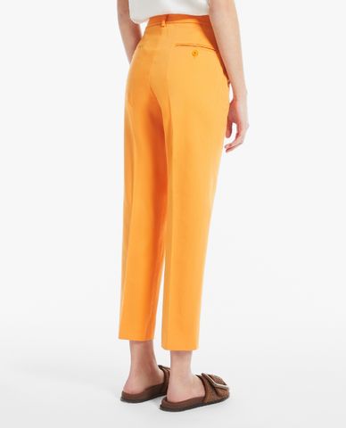  WEEKEND MAX MARA - Quần nữ ống đứng xếp li Sateen 