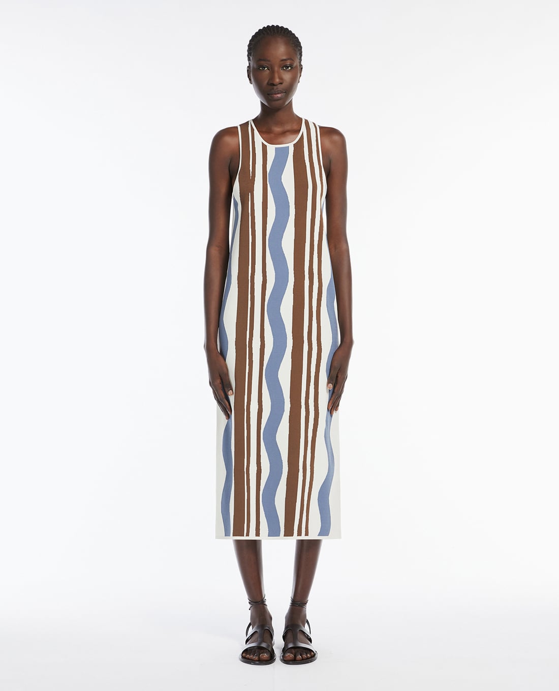 WEEKEND MAX MARA - Đầm sát nách midi phom suông Lacca