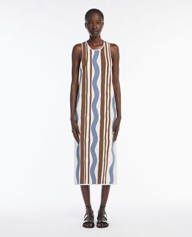  WEEKEND MAX MARA - Đầm sát nách midi phom suông Lacca 