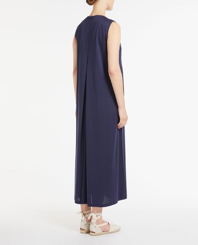  WEEKEND MAX MARA - Đầm maxi sát nách cổ tròn xếp li Ago 
