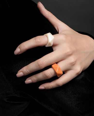  CECI - Nhẫn nữ kim loại bản to dạng hở thời trang 