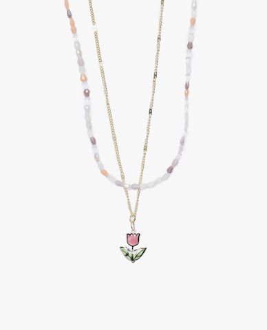  CECI - Vòng cổ nữ chuỗi hạt 2 tầng thời trang 