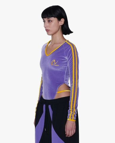  NERDY - Bodysuits nữ cổ V tay dài NY Velvet 