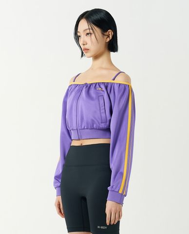  NERDY - Áo khoác croptop nữ hở vai NY 