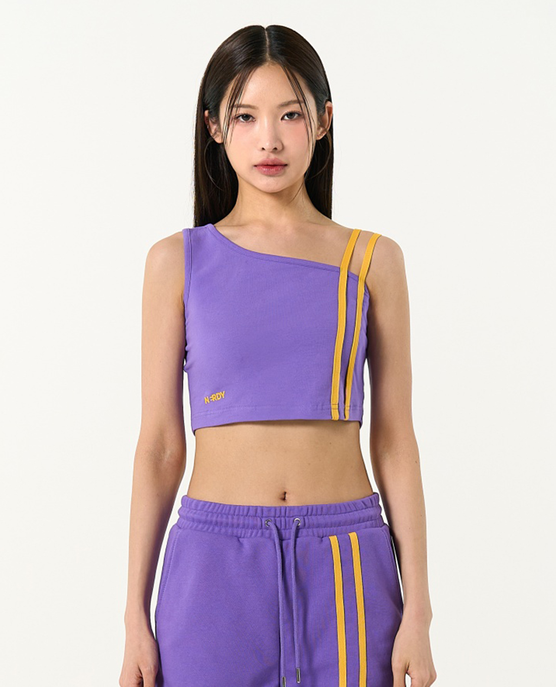 NERDY - Áo croptop nữ sát nách NY One Shoulder