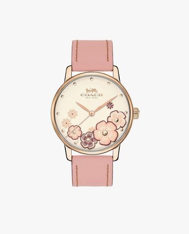  COACH - Đồng hồ nữ mặt tròn Grand 14503009 