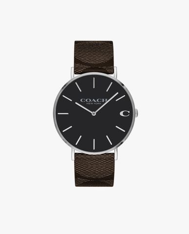  COACH - Đồng hồ nam mặt tròn Charles 14602156 