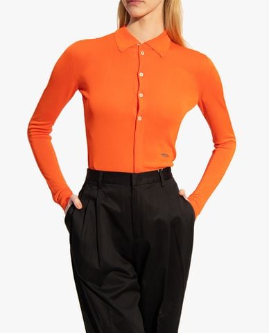  DSQUARED2 - Áo len nữ phom ôm tay dài hiện đại 