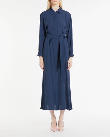  WEEKEND MAX MARA - Đầm sơ mi midi tay dài thắt eo Mida 