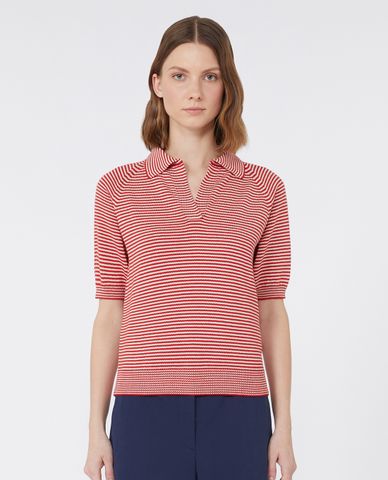  WEEKEND MAX MARA - Áo polo nữ cổ bẻ tay ngắn Junior 