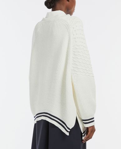  WEEKEND MAX MARA - Áo sweater nữ dài tay phom suông Eburnea 