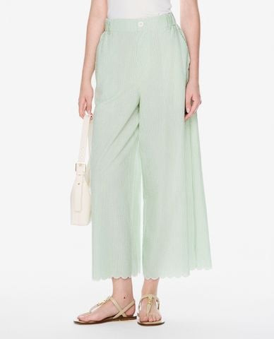  GIGI - Quần nữ ống rộng phom suông thanh lịch 