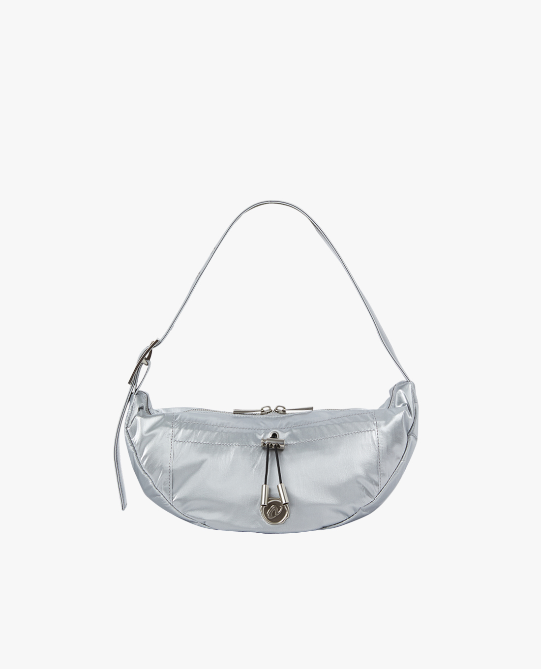 NERDY - Túi đeo vai nữ hình bán nguyệt Stamp Shirring Hobo