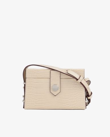  PEDRO - Túi đeo chéo nữ hình hộp chữ nhật Croc Effect Box 