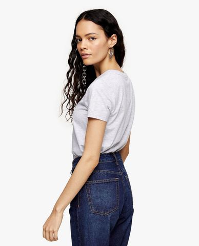  TOPSHOP - Áo thun nữ phom ôm Snow Leopard 