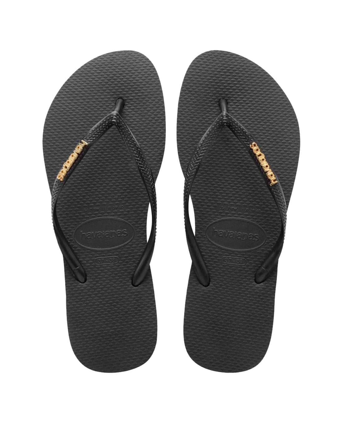 HAVAIANAS - Dép kẹp nữ Slim Logo Metallic