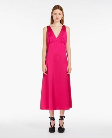  WEEKEND MAX MARA - Đầm sát nách midi phối khăn choàng nổi bật Gambero 
