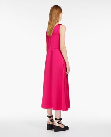  WEEKEND MAX MARA - Đầm sát nách midi phối khăn choàng nổi bật Gambero 