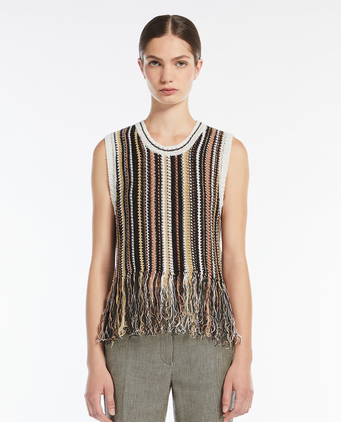 WEEKEND MAX MARA - Áo sát nách cổ tròn hiện đại Navetta