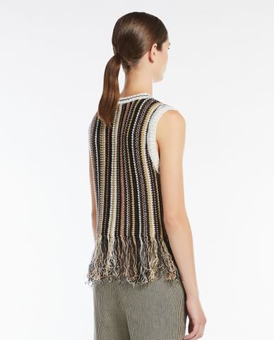  WEEKEND MAX MARA - Áo sát nách cổ tròn hiện đại Navetta 