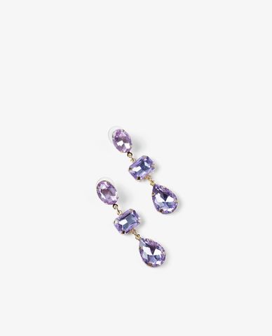  CECI - Khuyên tai nữ xỏ lỗ phối đá dáng thả sang trọng 