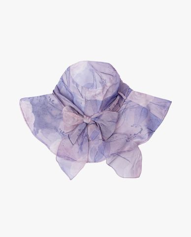  CECI - Nón rộng vành nữ hoạ tiết in hoa thanh lịch 