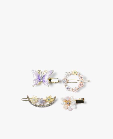  CECI - Set 4 kẹp tóc nữ phối đá sang trọng 