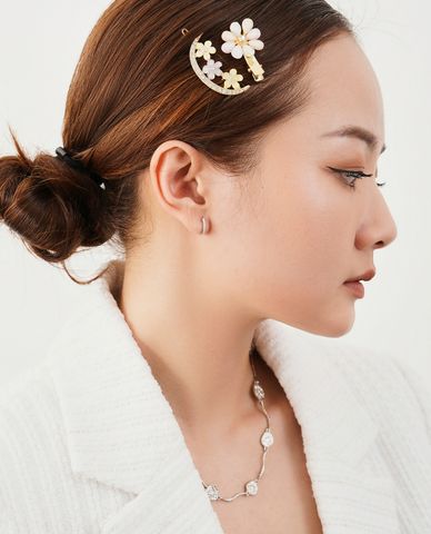  CECI - Set 4 kẹp tóc nữ phối đá sang trọng 