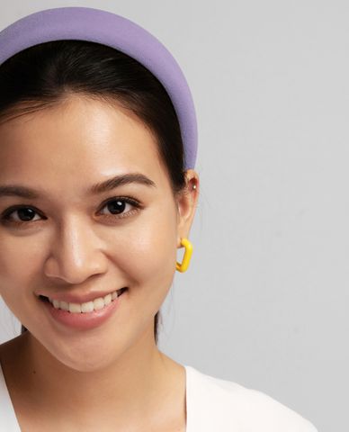  CECI - Băng đô cài tóc nữ bản lớn bọc vải thời trang 