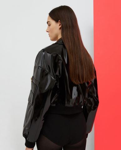  MAX&Co. - Áo khoác da nữ cổ bẻ Izumi 