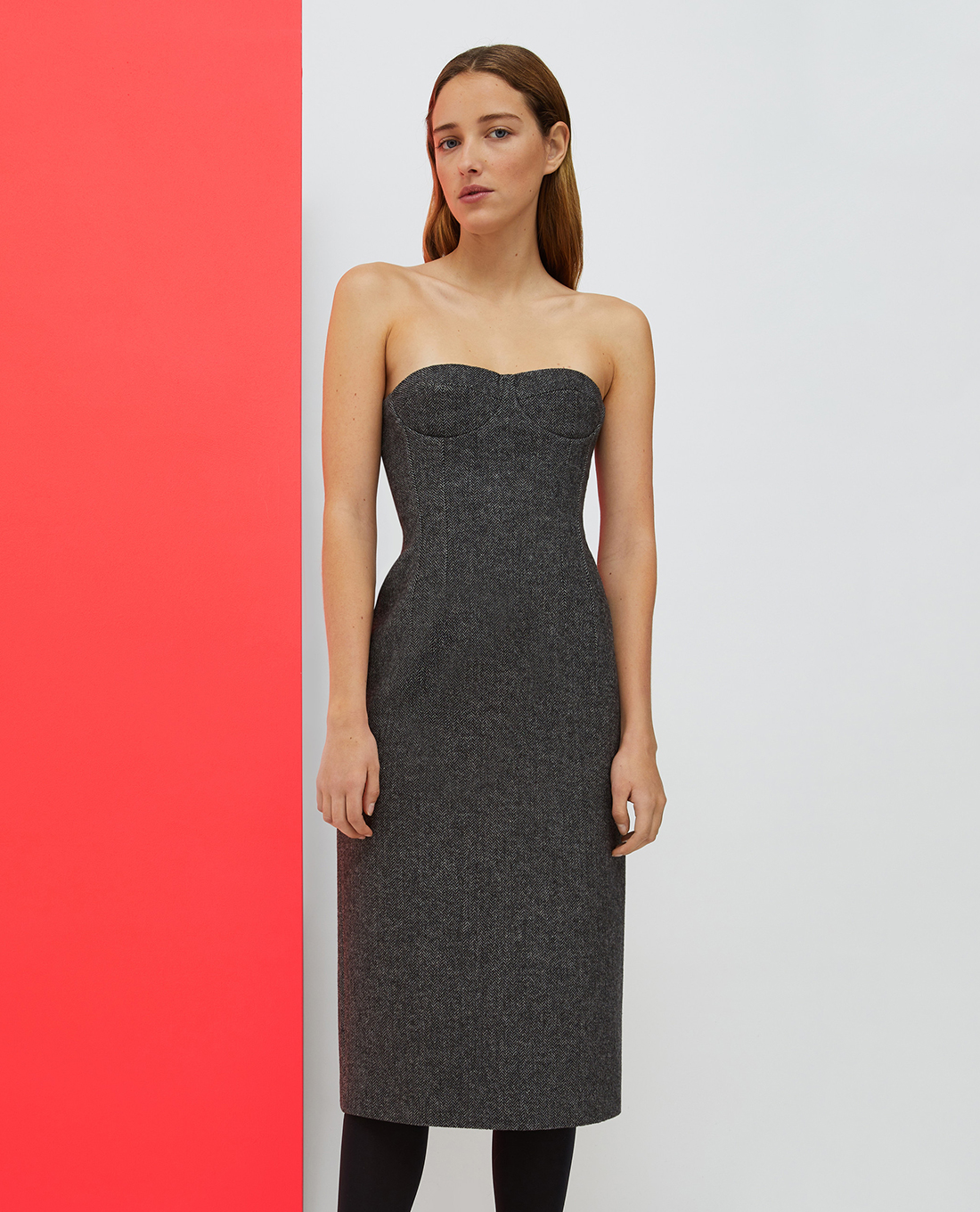 MAX&Co. - Đầm midi cúp ngực nữ tính Akiko