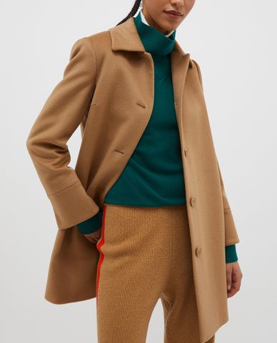  MAX&Co. - Áo khoác nữ dáng dài cổ bẻ phối nút cài Jet 