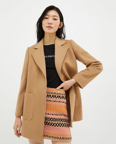  MAX&Co. - Áo khoác măng tô nữ phối thắt lưng Shortrun 