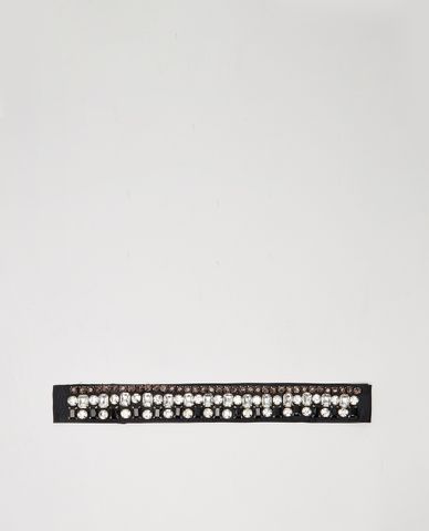  MAX&Co. - Thắt lưng bản vừa đính đá Rhinestone Embroidery 