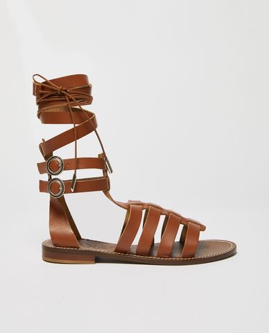  MAX&Co. - Giày sandals nữ đế bệt quai ngang Palm 