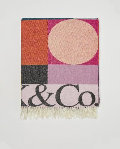  MAX&Co. - Khăn choàng nữ tua rua Jacquard Plaid 