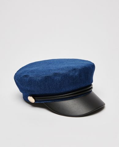  MAX&Co. - Nón beret nữ cổ điển Denim Baker Boy 
