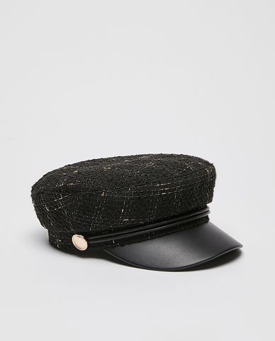  MAX&Co. - Nón beret nữ cổ điển Basketweave Baker Boy 