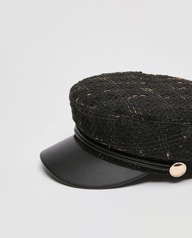  MAX&Co. - Nón beret nữ cổ điển Basketweave Baker Boy 