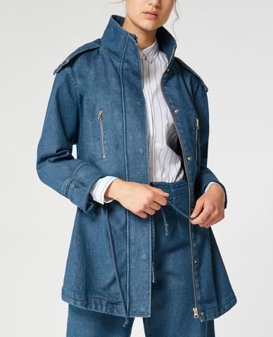  MAX&Co. - Áo khoác kiểu nữ phối nón rút eo hiện đại 