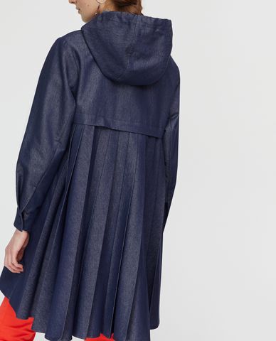  MAX&Co. - Áo khoác kiểu nữ Pleated Denim Hooded 