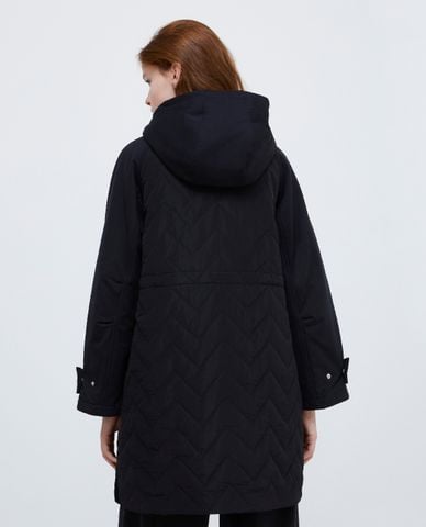  MAX&Co. - Set áo khoác phối mũ dáng dài và áo gile Ken 