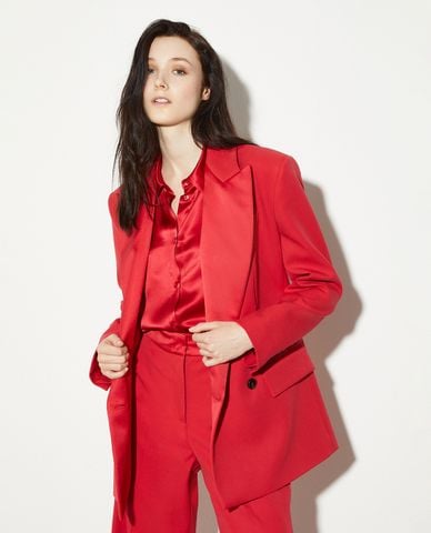  MAX&Co. - Áo blazer nữ cổ V tay dài thanh lịch Durata 
