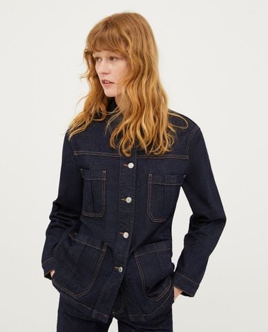  MAX&Co. - Áo khoác denim tay dài phối túi Sport 