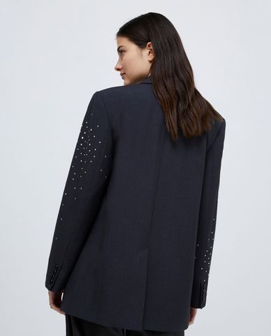  MAX&Co. - Áo khoác blazer nữ cổ V tay dài đính đá Vischio 