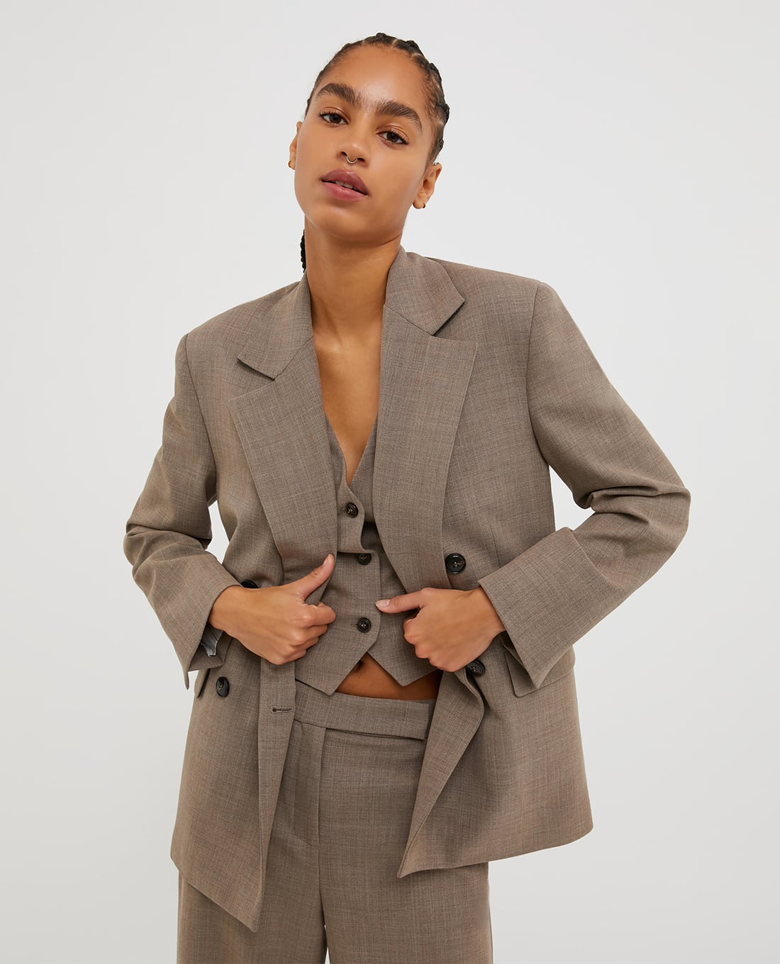 MAX&Co. - Áo khoác blazer nữ cổ V tay dài Samara