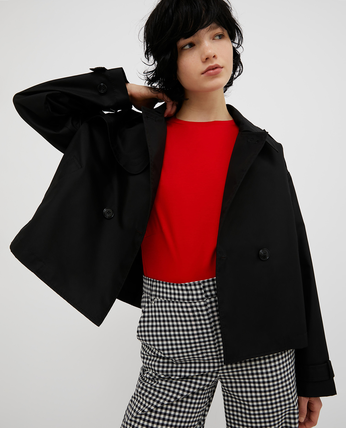 MAX&Co. - Áo khoác hai hàng nút dáng ngắn Molla