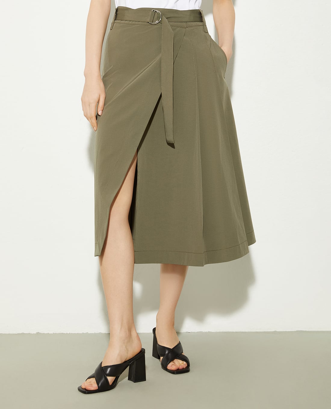 MAX&Co. - Chân váy chữ A midi xẻ tà Egeo