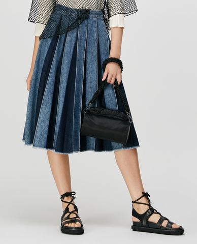  MAX&Co. - Chân váy midi xếp li Pleated Denim 