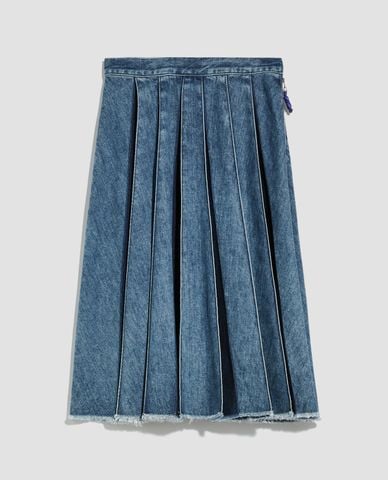  MAX&Co. - Chân váy midi xếp li Pleated Denim 